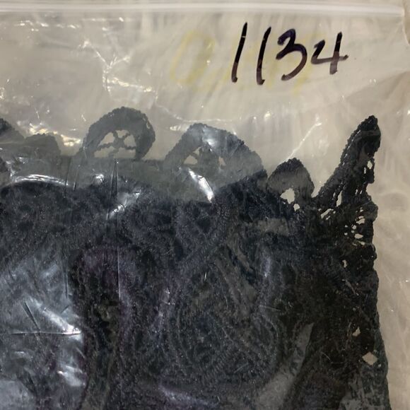 BLUE RAIN sleeveless dress lace at waist and hemline zip back partial lined sz S - Picture 10 of 11